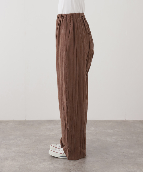 FRAMeWORK(フレームワーク)の「BASERANGE/ベースレンジ FOLIO PANTS(スラックス・レディース・ブラウン・FREE)」の6枚目の写真