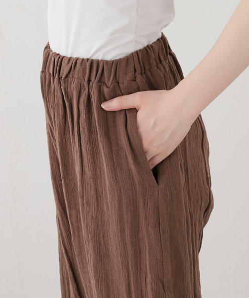 FRAMeWORK(フレームワーク)の「BASERANGE/ベースレンジ FOLIO PANTS(スラックス・レディース・ブラウン・FREE)」の8枚目の写真
