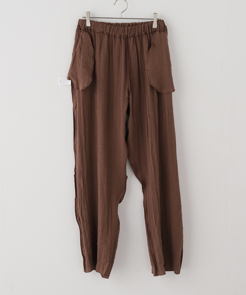 FRAMeWORK(フレームワーク)の「BASERANGE/ベースレンジ FOLIO PANTS(スラックス・レディース・ブラウン・FREE)」の2枚目の写真