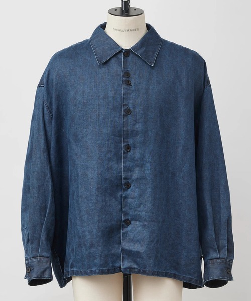 SHINYAKOZUKA(シンヤコヅカ)の「【SHINYAKOZUKA/シンヤコズカ】ROOMY SHIRT(ISSUE#8)(シャツ/ブラウス・メンズ・インディゴブルー・M/S)」の1枚目の写真