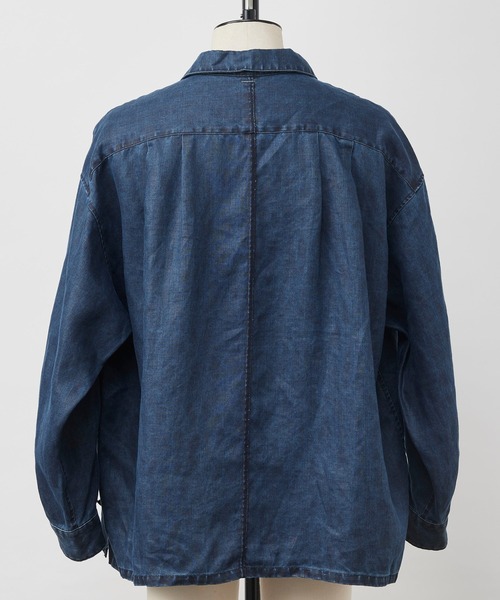 SHINYAKOZUKA(シンヤコヅカ)の「【SHINYAKOZUKA/シンヤコズカ】ROOMY SHIRT(ISSUE#8)(シャツ/ブラウス・メンズ・インディゴブルー・M/S)」の2枚目の写真