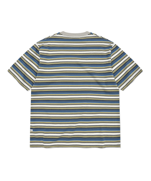COVERNAT(カバーナット)の「マルチストライプクロップTシャツダスティブルー(Tシャツ/カットソー・レディース・その他・SMALL/MEDIUM/LARGE/X-LARGE)」の2枚目の写真