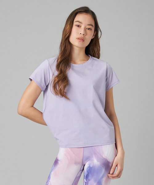 Chacott(チャコット)の「EasyCare+Tシャツ(Tシャツ/カットソー・レディース・ブラック/ライラック/ホワイト/ピンク・M)」の3枚目の写真