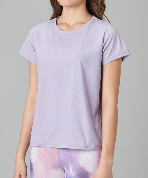 Chacott(チャコット)の「EasyCare+Tシャツ(Tシャツ/カットソー・レディース・ブラック/ライラック/ホワイト/ピンク・M)」の8枚目の写真
