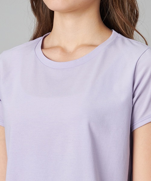 Chacott(チャコット)の「EasyCare+Tシャツ(Tシャツ/カットソー・レディース・ブラック/ライラック/ホワイト/ピンク・M)」の9枚目の写真