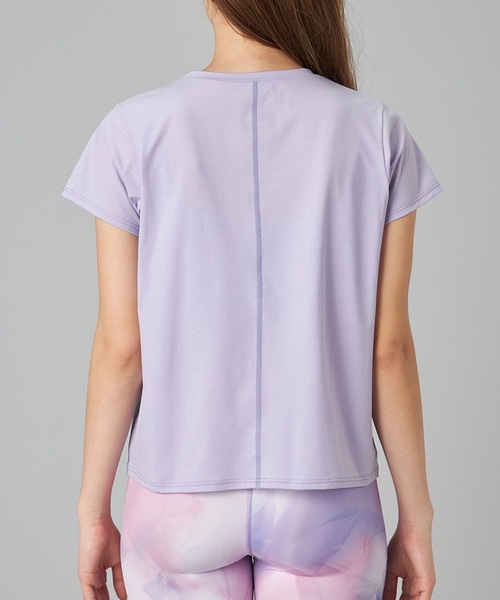 Chacott(チャコット)の「EasyCare+Tシャツ(Tシャツ/カットソー・レディース・ブラック/ライラック/ホワイト/ピンク・M)」の12枚目の写真