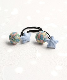 Rora（ローラ）の「レトロ 花柄 ヘアゴム 2個セット (6colors)（ヘアゴム）」