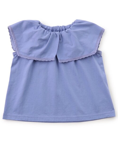 Boribon(ボリボン)の「ビッグカラーTシャツ(Tシャツ/カットソー・キッズ・オレンジ/ブルー/オフホワイト・80/90/100/110/120)」の12枚目の写真