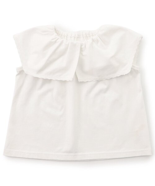 Boribon(ボリボン)の「ビッグカラーTシャツ(Tシャツ/カットソー・キッズ・オレンジ/ブルー/オフホワイト・80/90/100/110/120)」の16枚目の写真
