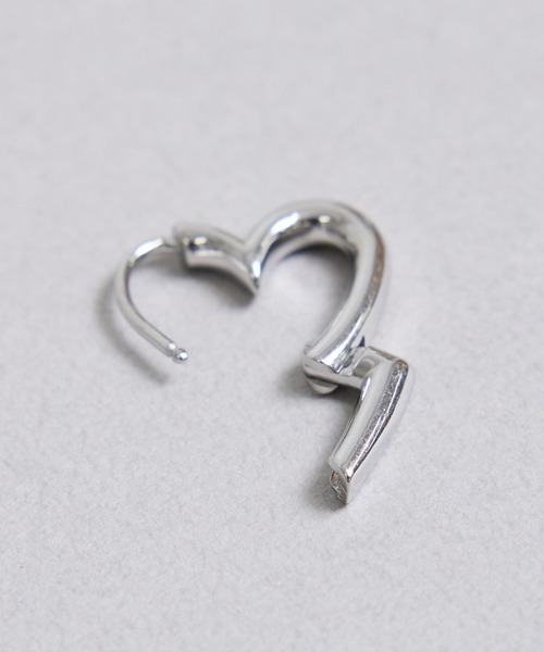 gargle(ガーグル)の「gargle ガーグル:STAINLESS ステンレスシリーズ ハートフープ ピアス(ピアス(両耳用)・レディース・ゴールド/シルバー・FREE)」の8枚目の写真