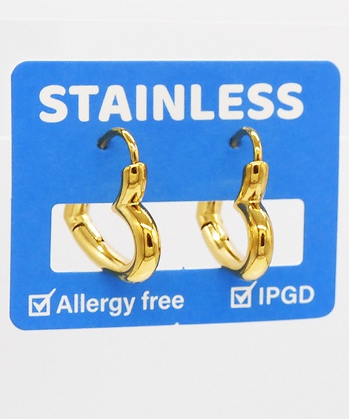 gargle(ガーグル)の「gargle ガーグル:STAINLESS ステンレスシリーズ ハートフープ ピアス(ピアス(両耳用)・レディース・ゴールド/シルバー・FREE)」の10枚目の写真