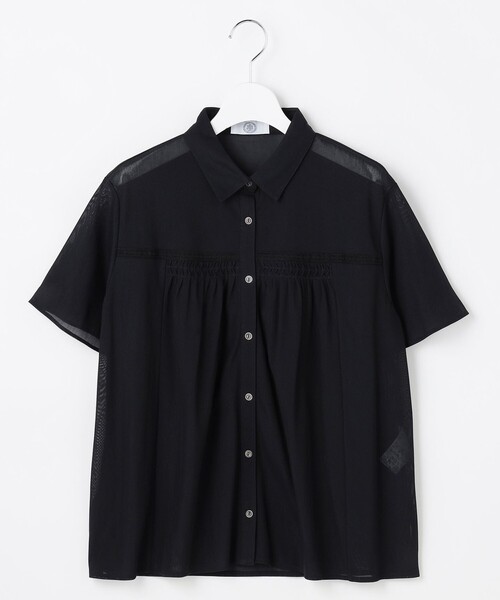 J.PRESS（ジェイプレス）の「シアードライトリコット シャツライク カットソー（Tシャツ/カットソー・レディース・ライトグリーン系/ブラウン系/ライトグレー系/ネイビー系・LARGE/MEDIUM）」の15枚目の写真