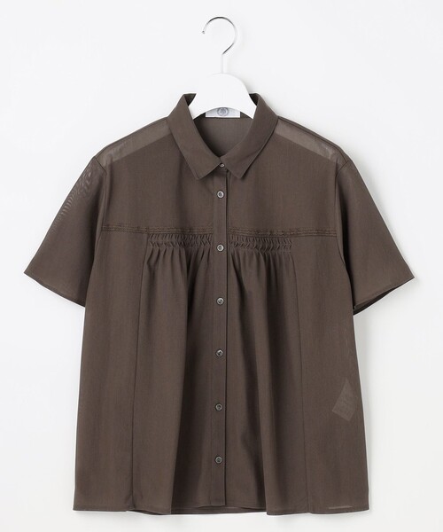 J.PRESS（ジェイプレス）の「シアードライトリコット シャツライク カットソー（Tシャツ/カットソー・レディース・ライトグリーン系/ブラウン系/ライトグレー系/ネイビー系・LARGE/MEDIUM）」の16枚目の写真