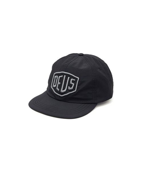 DEUS EX MACHINA(デウスエクスマキナ)の「(DEUS EX MACHINA)SHIELD NYLON CAP(キャップ・レディース・ブラック・ONE SIZE)」の3枚目の写真