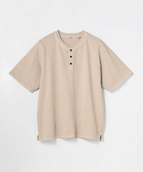 ALOHA BLUE（アロハブルー）の「ALOHA BLUE / アロハブルー ヘンリーネックTシャツ 半袖 秋 秋服 2026年秋冬（Tシャツ/カットソー・メンズ・ピンク/イエロー・XL/L）」の18枚目の写真