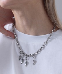 EMMA CLOTHES | chain claw necklace / チェーンクローネックレス【黒色コラボ】(ネックレス)