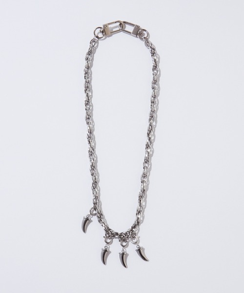 EMMA CLOTHES（エマクローズ）の「chain claw necklace / チェーンクローネックレス【黒色コラボ】（ネックレス・メンズ・シルバー・FREE）」の17枚目の写真