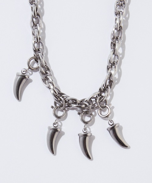 EMMA CLOTHES（エマクローズ）の「chain claw necklace / チェーンクローネックレス【黒色コラボ】（ネックレス・メンズ・シルバー・FREE）」の18枚目の写真