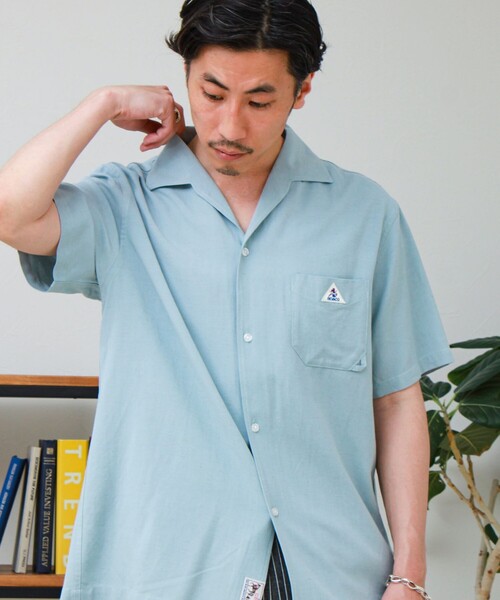 GEVACO(ゲバコ)の「【GEVACO/ゲバコ】イタリアンカラーシャツ(シャツ/ブラウス・メンズ・オリーブ/サックスブルー/ベージュ系その他・L/M)」の5枚目の写真