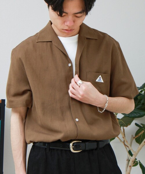 GEVACO(ゲバコ)の「【GEVACO/ゲバコ】イタリアンカラーシャツ(シャツ/ブラウス・メンズ・オリーブ/サックスブルー/ベージュ系その他・L/M)」の19枚目の写真