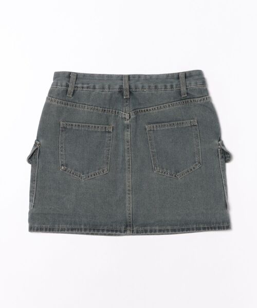murir（ミュリール）の「インナーパンツ付き デニムミニスカート（デニムスカート・レディース・ブルー・LARGE）」の2枚目の写真