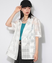 PAGEBOY | シアーチェックジャケット(テーラードジャケット)