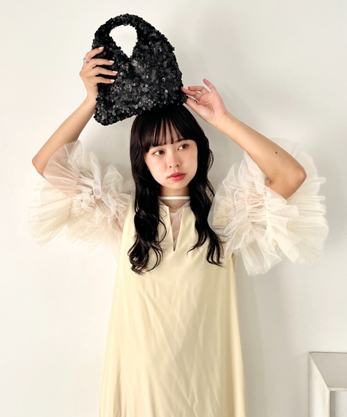 wears（ウェアーズ）の「2wayスパンコールミニハンドバッグ パーティーバッグ（ハンドバッグ・レディース・ホワイト/ブラック・FREE）」の11枚目の写真