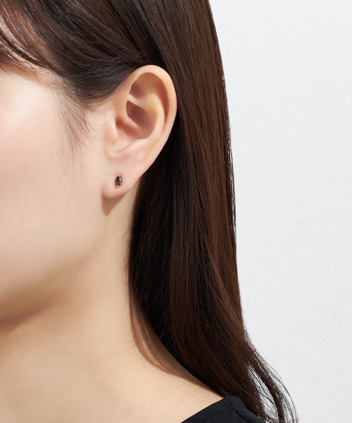 festaria bijou SOPHIA(フェスタリアビジュソフィア)の「K10YG スモーキークォーツ ピアス(ピアス(両耳用)・レディース・イエローゴールド・ONE SIZE)」の3枚目の写真
