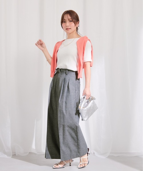 COHINA(コヒナ)の「ポリエステルリネンスラブワイドパンツ 【低身長・小柄女性】(その他パンツ・レディース・ネイビー/ベージュ/ブラウン・XS-Short/M-Short/S-Regular/S-Short/XS-Regular/M-Regular)」の15枚目の写真