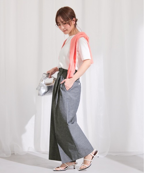 COHINA(コヒナ)の「ポリエステルリネンスラブワイドパンツ 【低身長・小柄女性】(その他パンツ・レディース・ネイビー/ベージュ/ブラウン・XS-Short/M-Short/S-Regular/S-Short/XS-Regular/M-Regular)」の16枚目の写真