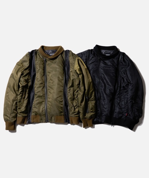 VIRGOwearworks(ヴァルゴウェアワークス)の「ZIPHORM VA-1(MA-1・メンズ・オリーブ/レオパード/ブラック・2/3/4)」の12枚目の写真