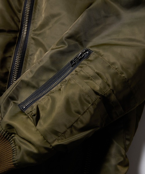 VIRGOwearworks(ヴァルゴウェアワークス)の「ZIPHORM VA-1(MA-1・メンズ・オリーブ/レオパード/ブラック・2/3/4)」の14枚目の写真