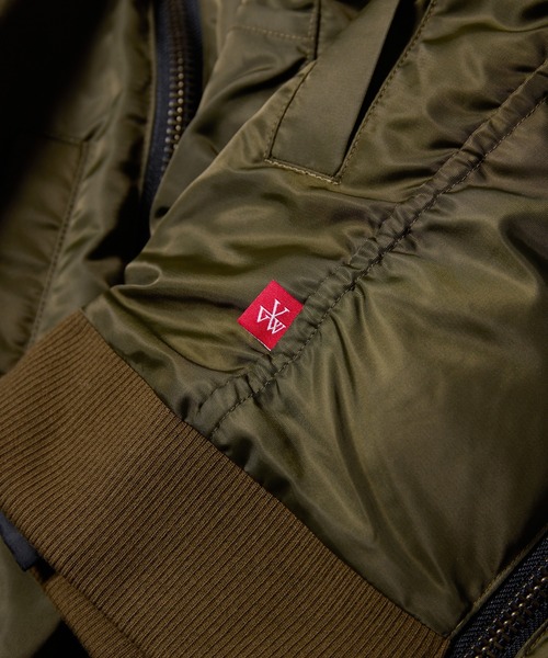 VIRGOwearworks(ヴァルゴウェアワークス)の「ZIPHORM VA-1(MA-1・メンズ・オリーブ/レオパード/ブラック・2/3/4)」の15枚目の写真