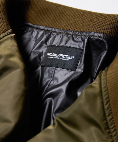 VIRGOwearworks(ヴァルゴウェアワークス)の「ZIPHORM VA-1(MA-1・メンズ・オリーブ/レオパード/ブラック・2/3/4)」の16枚目の写真