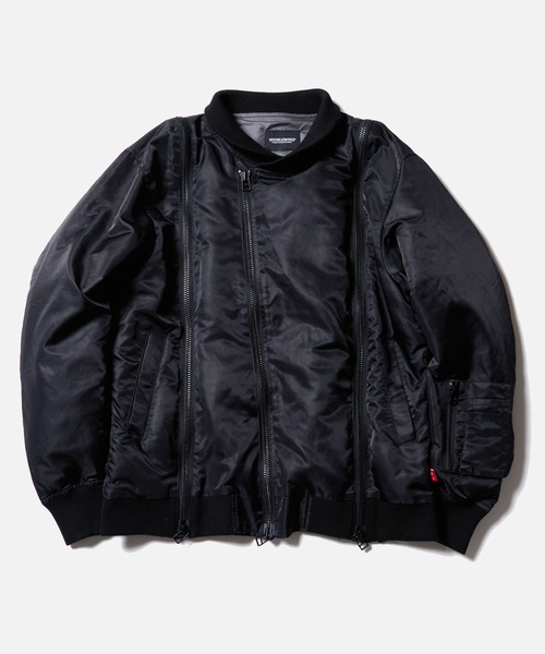VIRGOwearworks(ヴァルゴウェアワークス)の「ZIPHORM VA-1(MA-1・メンズ・オリーブ/レオパード/ブラック・2/3/4)」の4枚目の写真