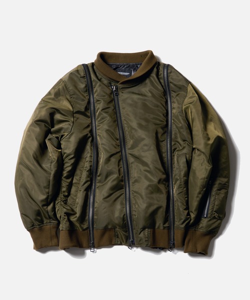 VIRGOwearworks(ヴァルゴウェアワークス)の「ZIPHORM VA-1(MA-1・メンズ・オリーブ/レオパード/ブラック・2/3/4)」の6枚目の写真
