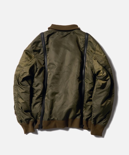 VIRGOwearworks(ヴァルゴウェアワークス)の「ZIPHORM VA-1(MA-1・メンズ・オリーブ/レオパード/ブラック・2/3/4)」の7枚目の写真