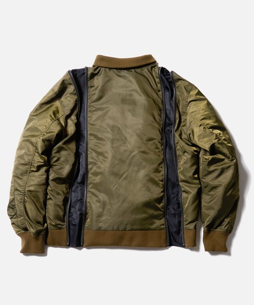 VIRGOwearworks(ヴァルゴウェアワークス)の「ZIPHORM VA-1(MA-1・メンズ・オリーブ/レオパード/ブラック・2/3/4)」の9枚目の写真