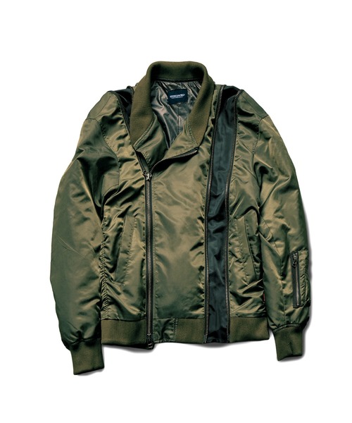 VIRGOwearworks(ヴァルゴウェアワークス)の「ZIPHORM VA-1(MA-1・メンズ・オリーブ/レオパード/ブラック・2/3/4)」の10枚目の写真