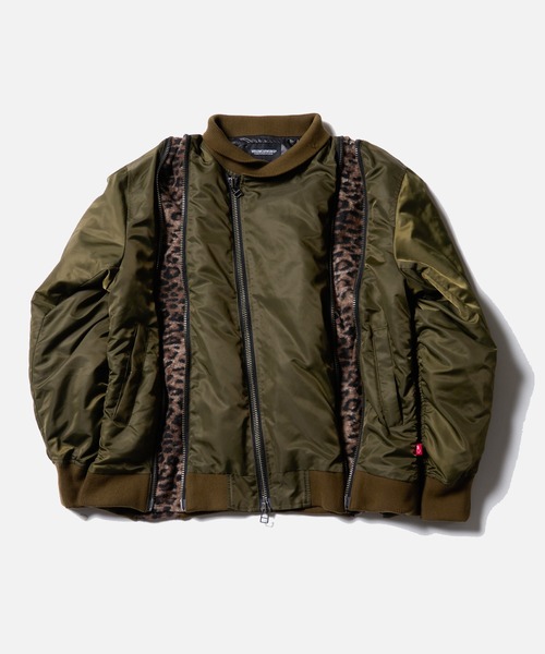 VIRGOwearworks(ヴァルゴウェアワークス)の「ZIPHORM VA-1(MA-1・メンズ・オリーブ/レオパード/ブラック・2/3/4)」の11枚目の写真