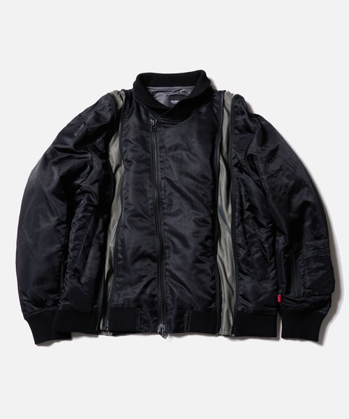 VIRGOwearworks(ヴァルゴウェアワークス)の「ZIPHORM VA-1(MA-1・メンズ・オリーブ/レオパード/ブラック・2/3/4)」の5枚目の写真