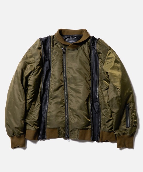 VIRGOwearworks(ヴァルゴウェアワークス)の「ZIPHORM VA-1(MA-1・メンズ・オリーブ/レオパード/ブラック・2/3/4)」の8枚目の写真