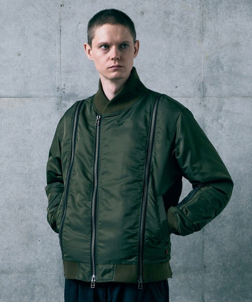 VIRGOwearworks(ヴァルゴウェアワークス)の「ZIPHORM VA-1(MA-1・メンズ・オリーブ/レオパード/ブラック・2/3/4)」の20枚目の写真