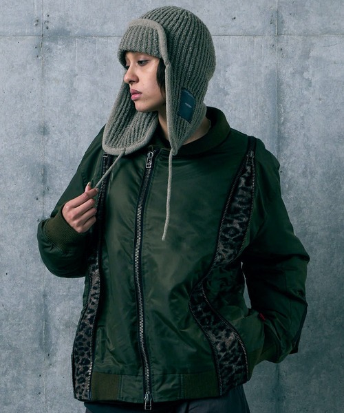 VIRGOwearworks(ヴァルゴウェアワークス)の「ZIPHORM VA-1(MA-1・メンズ・オリーブ/レオパード/ブラック・2/3/4)」の22枚目の写真