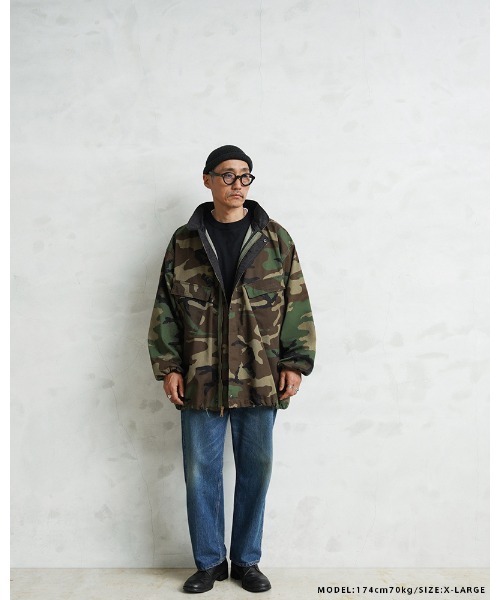 MILITARY(ミリタリー)の「実物 新品 デッドストック 米軍 リメイク ケミカル プロテクティブ ジャケット WOODLAND CAMO(ミリタリージャケット・メンズ・カモフラージュ・XX-LARGE)」の19枚目の写真