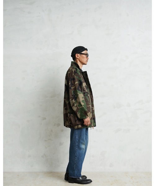 MILITARY(ミリタリー)の「実物 新品 デッドストック 米軍 リメイク ケミカル プロテクティブ ジャケット WOODLAND CAMO(ミリタリージャケット・メンズ・カモフラージュ・XX-LARGE)」の2枚目の写真