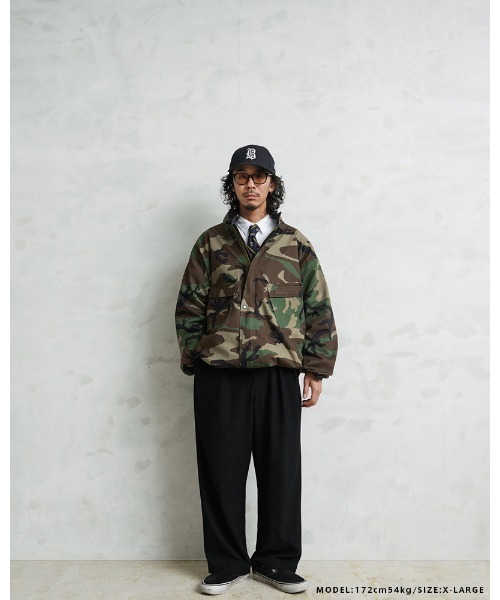 MILITARY(ミリタリー)の「実物 新品 デッドストック 米軍 リメイク ケミカル プロテクティブ ジャケット WOODLAND CAMO(ミリタリージャケット・メンズ・カモフラージュ・XX-LARGE)」の6枚目の写真
