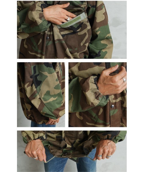 MILITARY(ミリタリー)の「実物 新品 デッドストック 米軍 リメイク ケミカル プロテクティブ ジャケット WOODLAND CAMO(ミリタリージャケット・メンズ・カモフラージュ・XX-LARGE)」の11枚目の写真