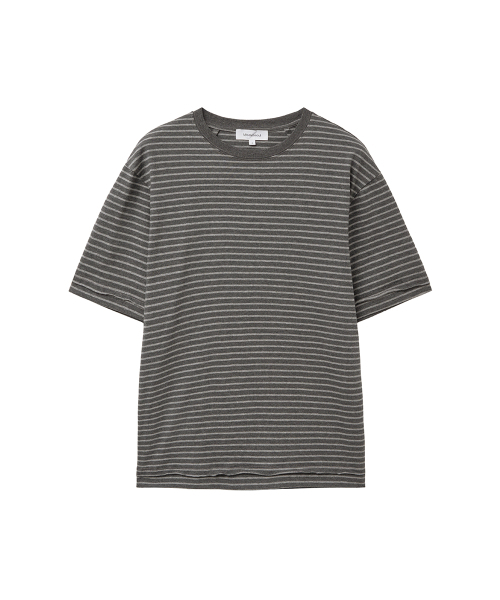 MISEKISEOUL MEN(ミセキソウルメンズ)の「Darted stripe short sleeve GREY(Tシャツ/カットソー・メンズ・その他・1/3/2)」の2枚目の写真