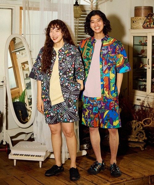 go slow caravan(ゴースローキャラバン)の「ファンクショナル ポリエステル セットアップ(セットアップ・メンズ・ブラック/パープル系その他・X-LARGE/LARGE/MEDIUM)」の8枚目の写真